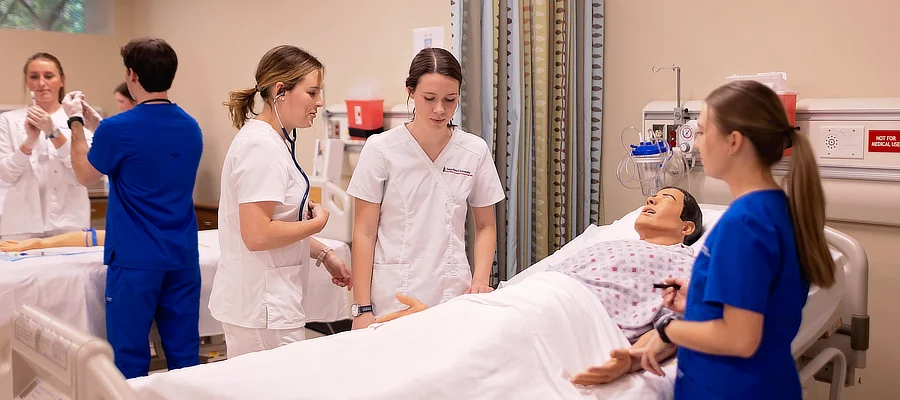 BSN students in practical