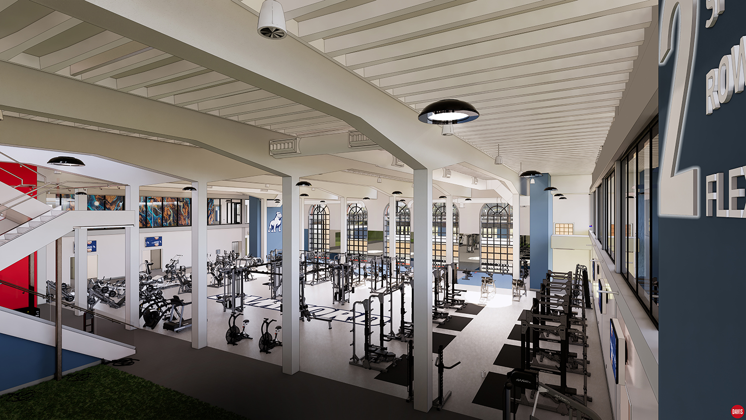 Render of the Weight Room