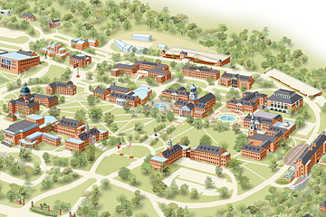 Langston University Campus Map Maps and Directions for Samford University