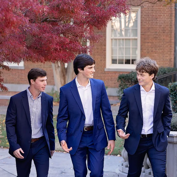 Three Male Students in Suits