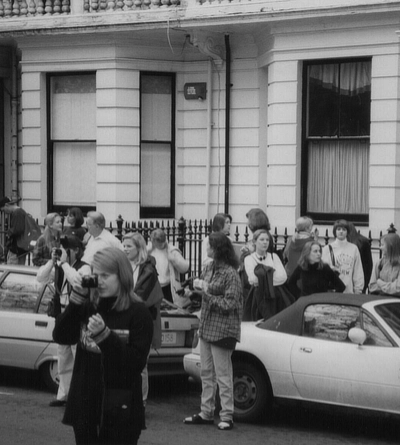 Students in Front of Daniel House 1995