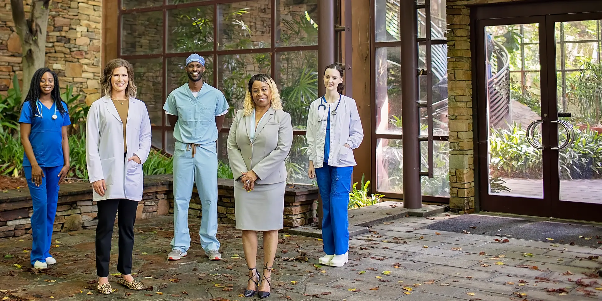 Nursing Students Outside CHS